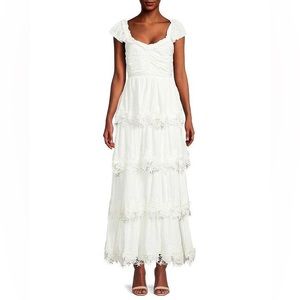 Saylor Long White Dress